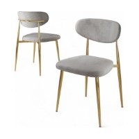 Set scaune Hanah Home Vina Grey Gold imaginea #2 — magazin online Desire.md