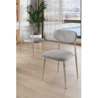 Set scaune Hanah Home Vina Grey Chrome