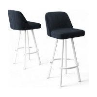Set scaune de bar Hanah Home Atex Anthracite White imaginea #2 — magazin online Desire.md