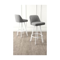 Set scaune de bar Hanah Home Atex Grey White