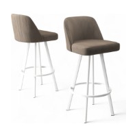 Set scaune de bar Hanah Home Atex Cappuccino White imaginea #2 — magazin online Desire.md
