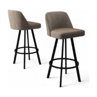 Set scaune de bar Hanah Home Atex Cappuccino Black imaginea #2 — magazin online Desire.md