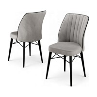 Set scaune Hanah Home Nuna Grey Black imaginea #2 — magazin online Desire.md