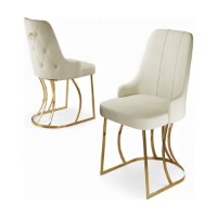 Set scaune Hanah Home Puva Cream Gold imaginea #2 — magazin online Desire.md