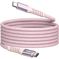 Cablu USB Verbatim USB-C to USB-C Magnetic 60W 120cm Pink (31853)
