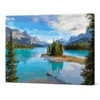 Tablou pe numere Art Gallery Premium Lac azuriu 40x50cm (GX44538)