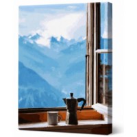 Tablou pe numere Art Gallery Premium Cafea în munți 40x50cm (GX46060)
