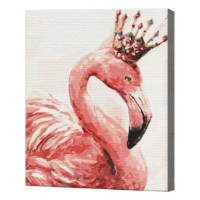 Tablou pe numere Art Gallery Premium Flamingo regal 30x40cm (EX7027)