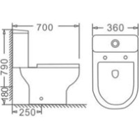 Унитаз Zotto ZT-7003 фото №2 — интернет-магазин Desire.md