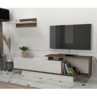Comodă TV Hanah Home Asos White Walnut imaginea #2 — magazin online Desire.md