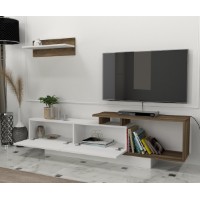 Comodă TV Hanah Home Asos White Walnut imaginea #3 — magazin online Desire.md