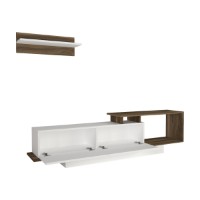 Comodă TV Hanah Home Asos White Walnut imaginea #5 — magazin online Desire.md