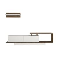 Comodă TV Hanah Home Asos White Walnut imaginea #8 — magazin online Desire.md