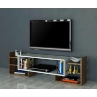 Comodă TV Hanah Home Sema White Walnut