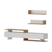 Comodă TV Hanah Home Ayaz White Teak imaginea #3 — magazin online Desire.md
