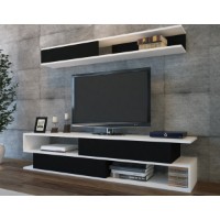 Comodă TV Hanah Home Sims Black White