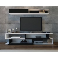 Comodă TV Hanah Home Sims Black White imaginea #2 — magazin online Desire.md