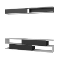 Comodă TV Hanah Home Sims Black White imaginea #4 — magazin online Desire.md
