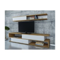 Comodă TV Hanah Home Sims Teak White