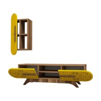 Living Hanah Home Defne Walnut Yellow imaginea #3 — magazin online Desire.md