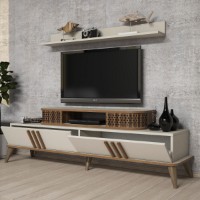 Comodă TV Hanah Home Eylul Cream imaginea #2 — magazin online Desire.md