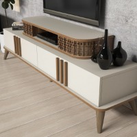 Comodă TV Hanah Home Eylul Cream imaginea #4 — magazin online Desire.md