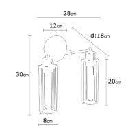 Candelabru de perete Opviq Likya N-1023 imaginea #3 — magazin online Desire.md