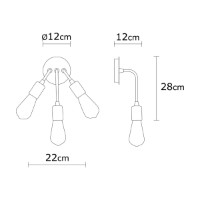 Candelabru de perete Opviq Harput N-1338 imaginea #4 — magazin online Desire.md