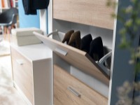 Rafturi pentru pantofi Gerbor Nepo SFB3K Oak Sonoma/Nimfeia White imaginea #3 — magazin online Desire.md