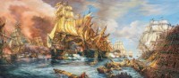 Puzzle Castorland 600 Battle At The Sea (B-060252) imaginea #1 — magazin online Desire.md
