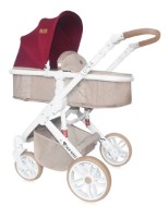 Коляска Lorelli Luna Beige&Red фото №1 — интернет-магазин Desire.md