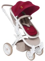 Коляска Lorelli Luna Beige&Red фото №3 — интернет-магазин Desire.md