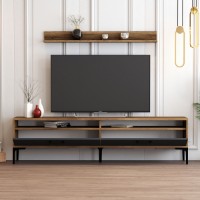 Comodă TV Hanah Home Istanbul Walnut Anthracite imaginea #3 — magazin online Desire.md