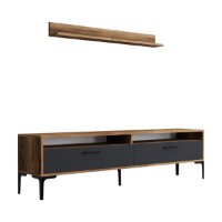 Comodă TV Hanah Home Istanbul Walnut Anthracite imaginea #5 — magazin online Desire.md