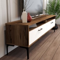Comodă TV Hanah Home Istanbul Walnut White imaginea #4 — magazin online Desire.md