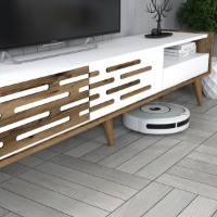 Comodă TV Hanah Home Valensiya Walnut White imaginea #4 — magazin online Desire.md