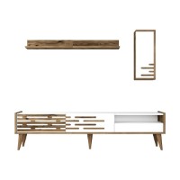 Comodă TV Hanah Home Valensiya Walnut White imaginea #6 — magazin online Desire.md