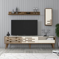 Comodă TV Hanah Home Valensiya Walnut Cream