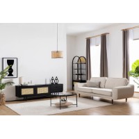Comodă TV Hanah Home Nala 180 Black imaginea #2 — magazin online Desire.md