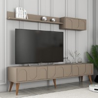 Comodă TV Hanah Home Lyon 2 Atlas Walnut imaginea #3 — magazin online Desire.md