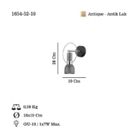Candelabru de perete Opviq Under 52-19 imaginea #3 — magazin online Desire.md
