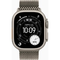 Смарт-часы Apple Watch Ultra 3 49mm Natural Titanium Case with Natural Titanium Milanese Loop (MF0E4)