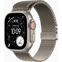 Смарт-часы Apple Watch Ultra 3 49mm Natural Titanium Case with Natural Titanium Milanese Loop (MF0E4) фото №2 — интернет-магазин Desire.md