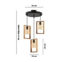 Lustră Opviq Rectangle Triple B Glass imaginea #3 — magazin online Desire.md