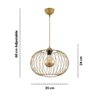 Lustră Opviq Sferoid Gold imaginea #3 — magazin online Desire.md