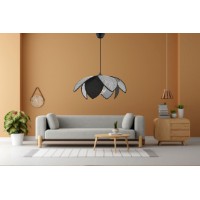 Lustră Opviq Peony Hazeran Grey Black