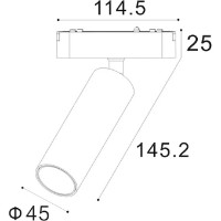 Sistem de iluminat pe șină Lampardi LP9094-15W-BK Spot Slim imaginea #2 — magazin online Desire.md