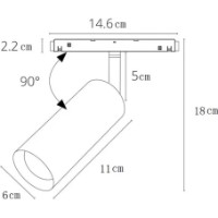 Sistem de iluminat pe șină Lampardi LP9115 Spot 16W Slim imaginea #2 — magazin online Desire.md