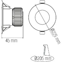 Lampă încorporabilă Horoz 016-044-0010-040 imaginea #2 — magazin online Desire.md
