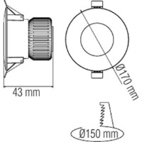 Встраиваемый светильник Horoz 016-044-0015-040 фото №2 — интернет-магазин Desire.md